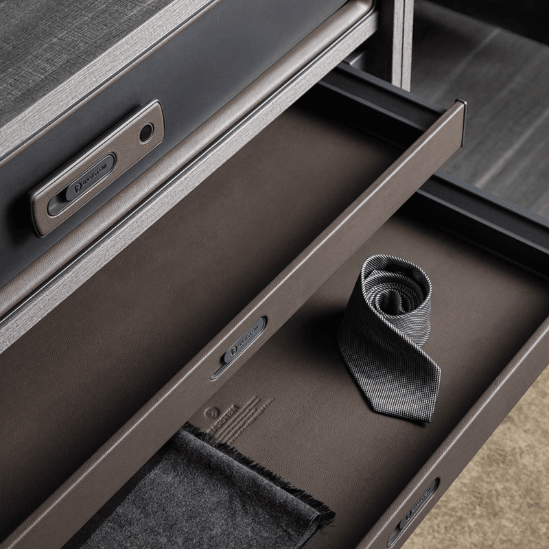 Basistem Lugano Leather Bottom Storage