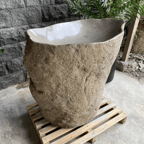Natural Pedestal Stone Basin (2379)