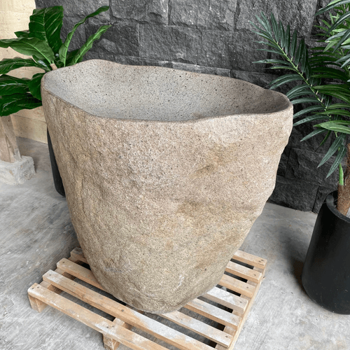 Natural Pedestal Stone Basin (2379)