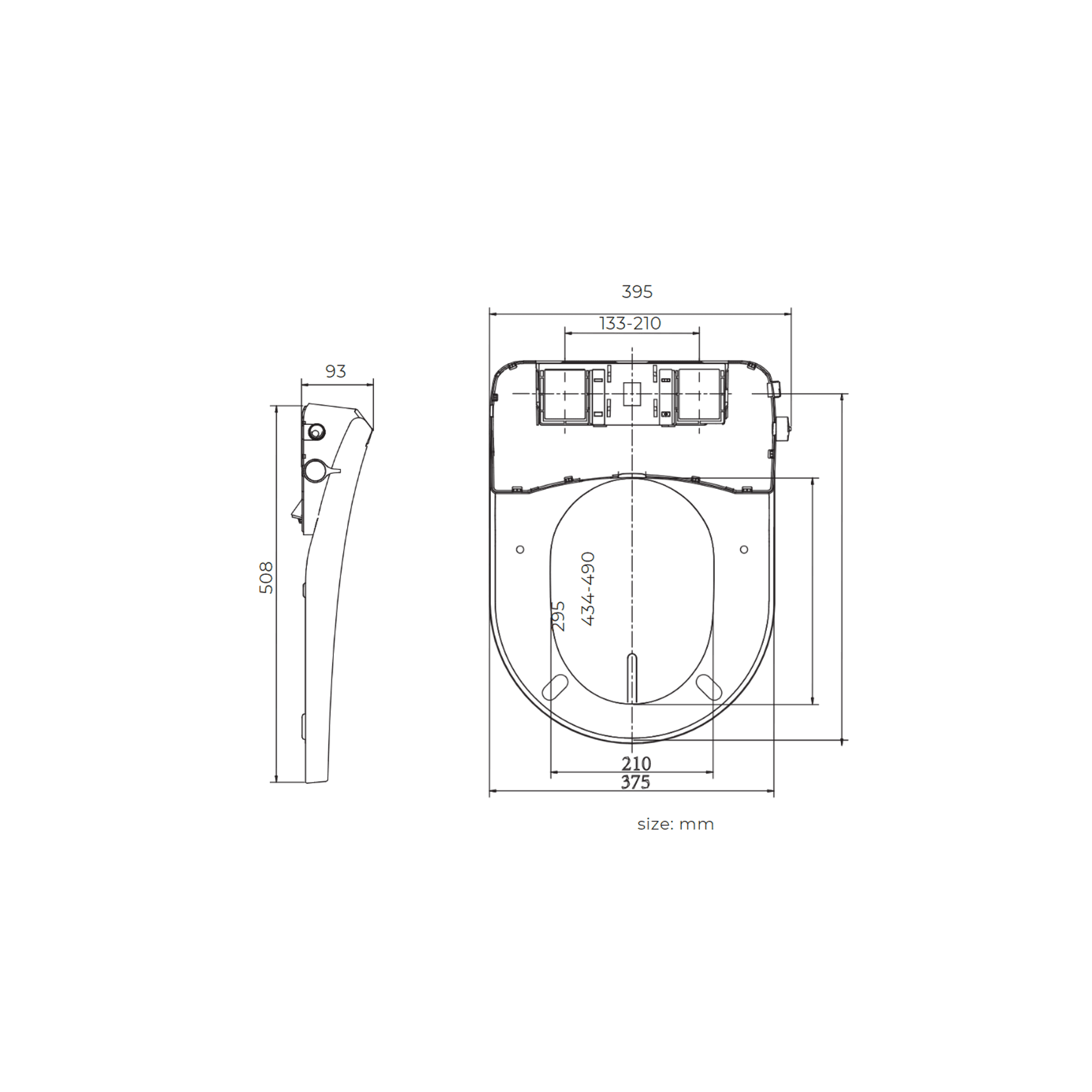 Purity Bidet Seat With Remote