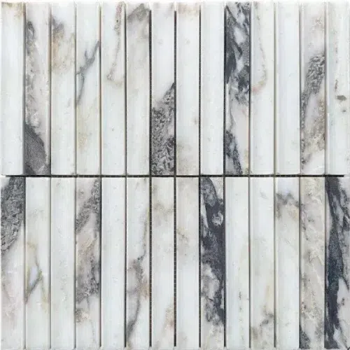Mini Fluted Concave | Natural Stone Mosaics