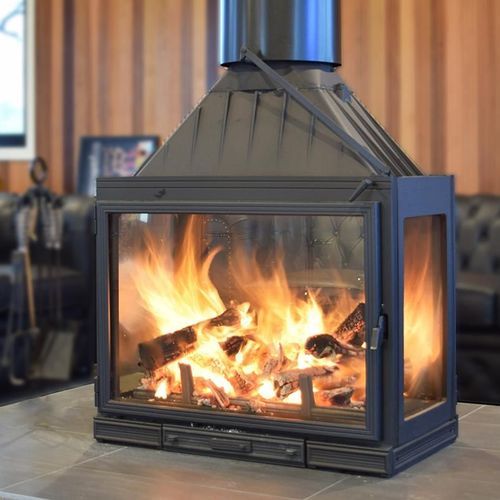 Seguin Multivision 8000 4 Sided Cast Iron Fireplace