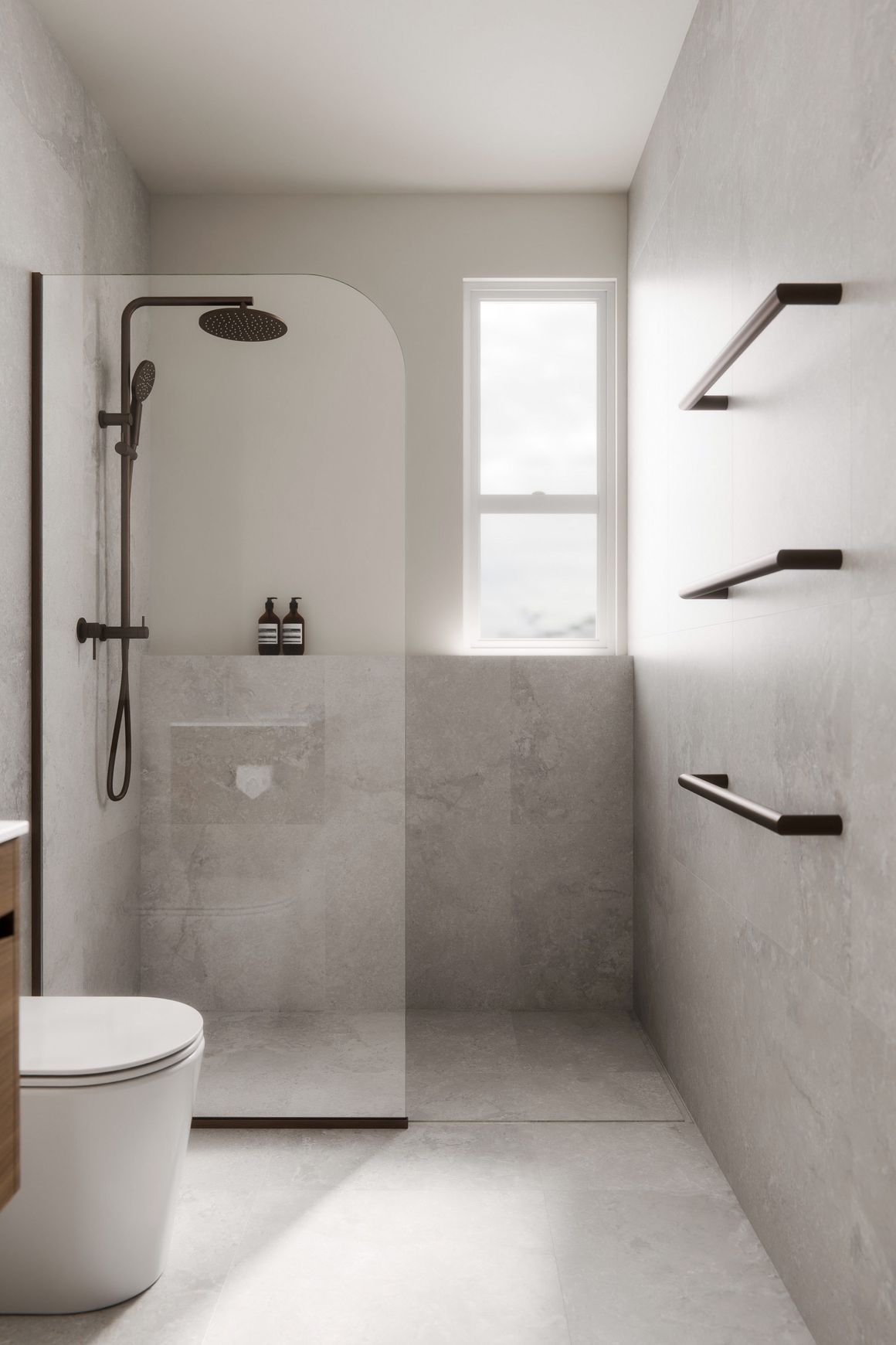 Code Pillar Shower Screen Glass Range | 900mm