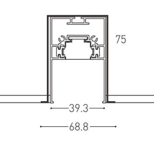 Single Circuit Recessed Track