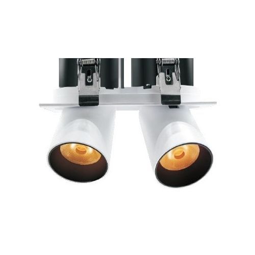 Twin Square Snoot 2x15W Feature Downlight