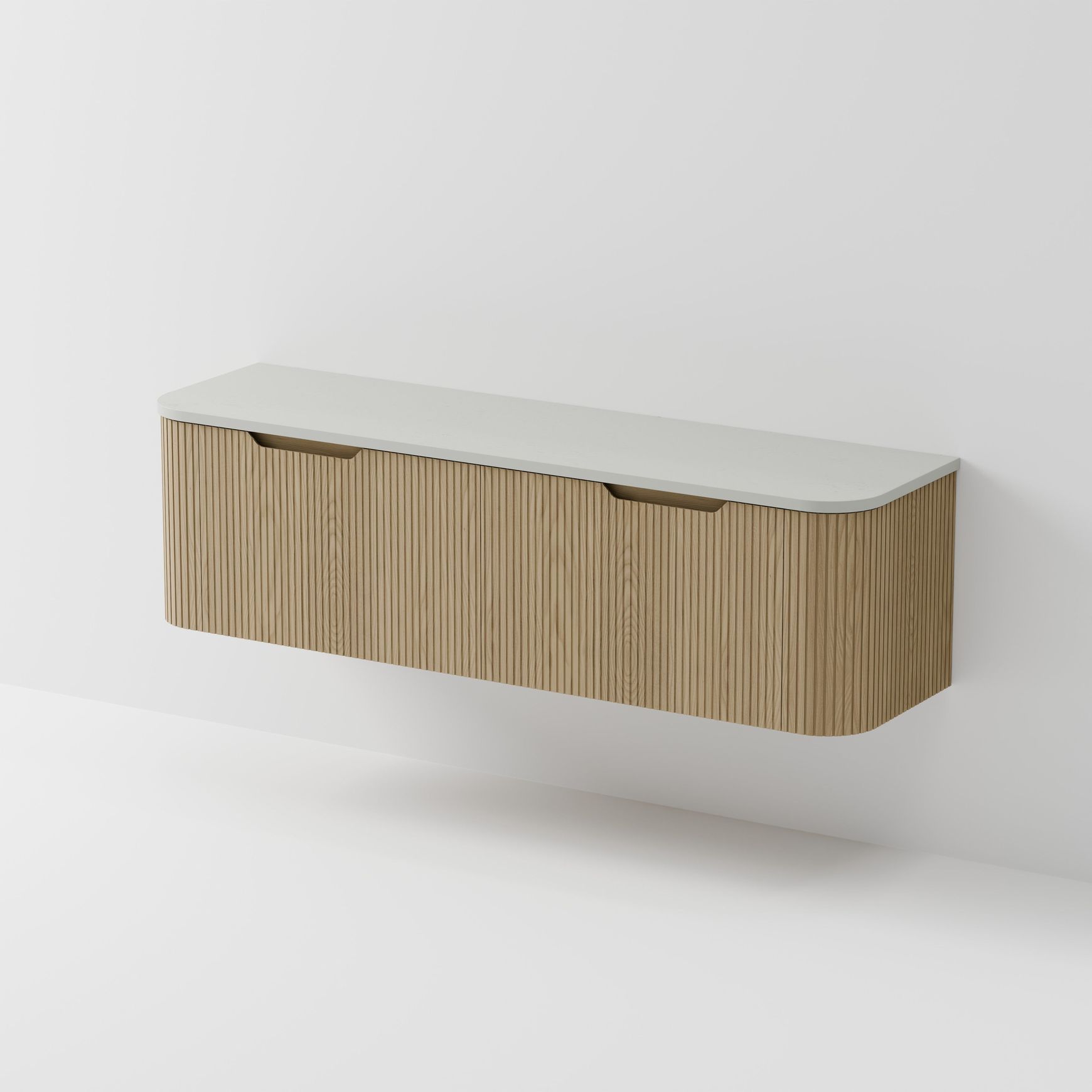 Sora 1800DB Vanity | Concrete Slab Top