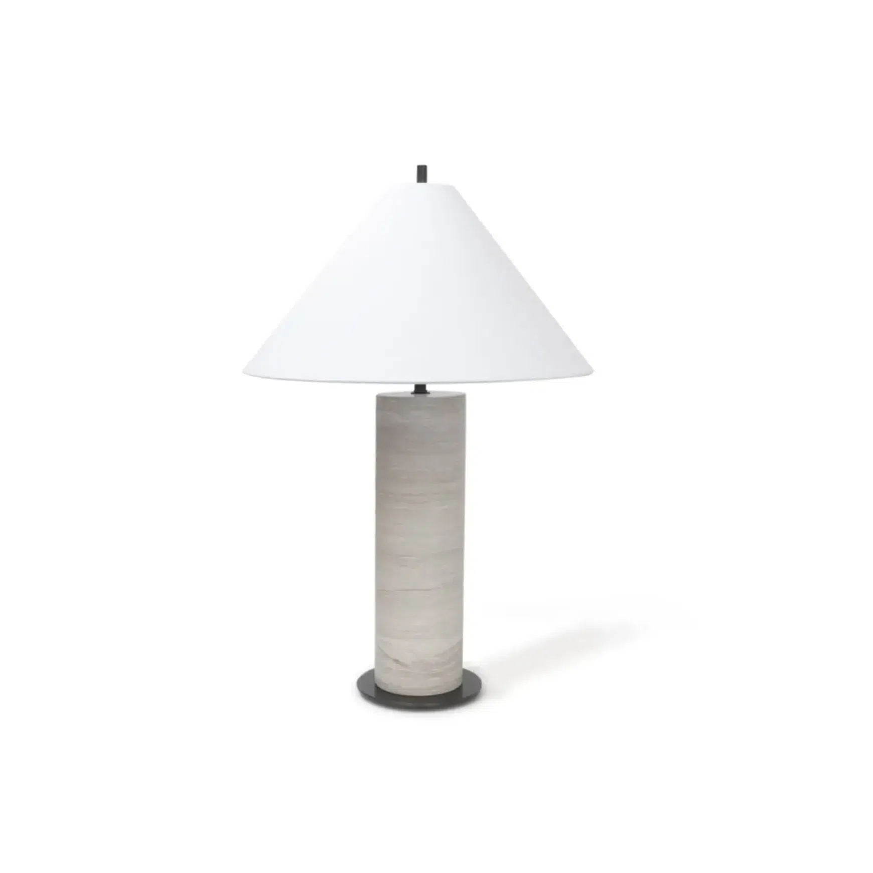 Sorrento Table Lamp - Grey Woodgrain Marble