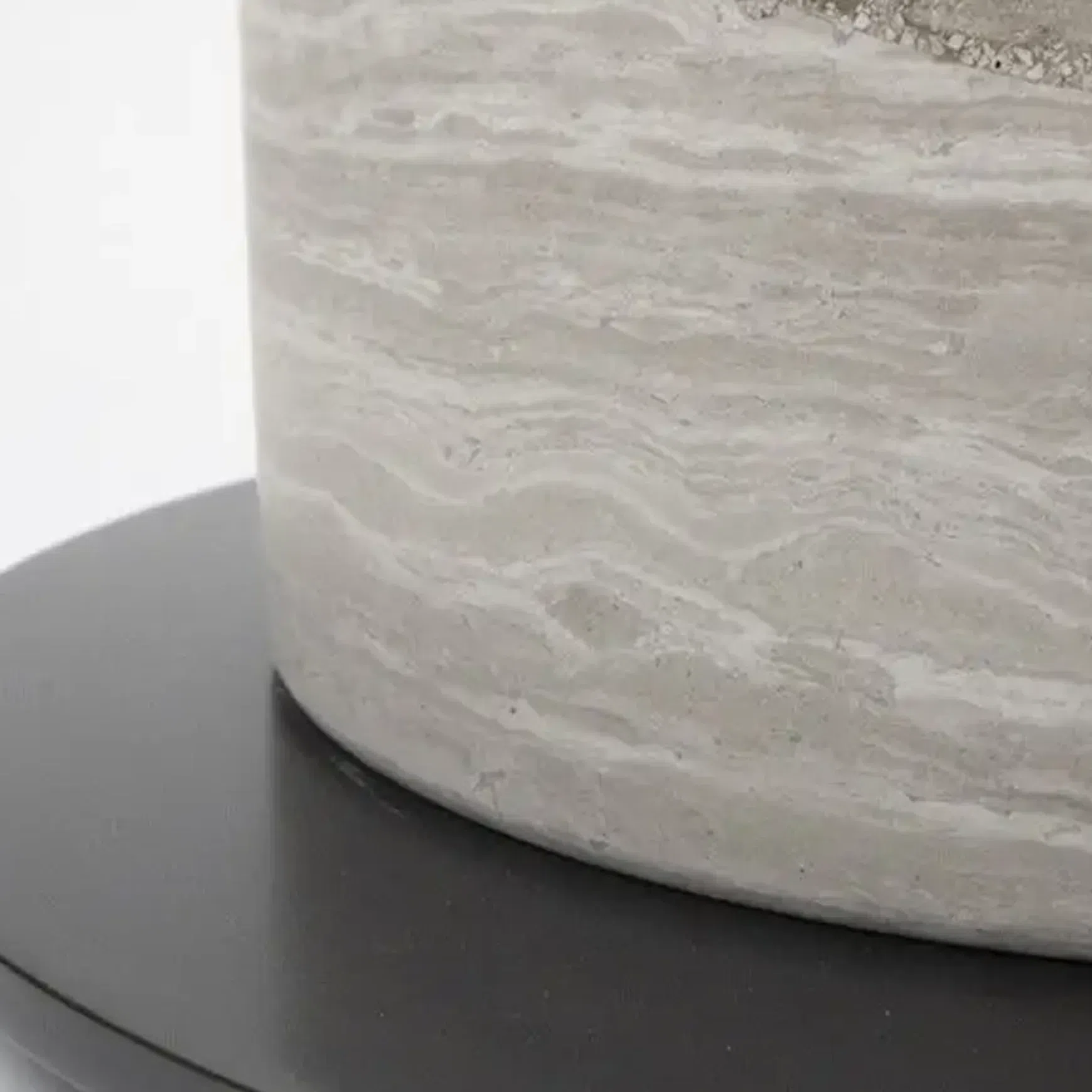 Sorrento Table Lamp - Grey Woodgrain Marble