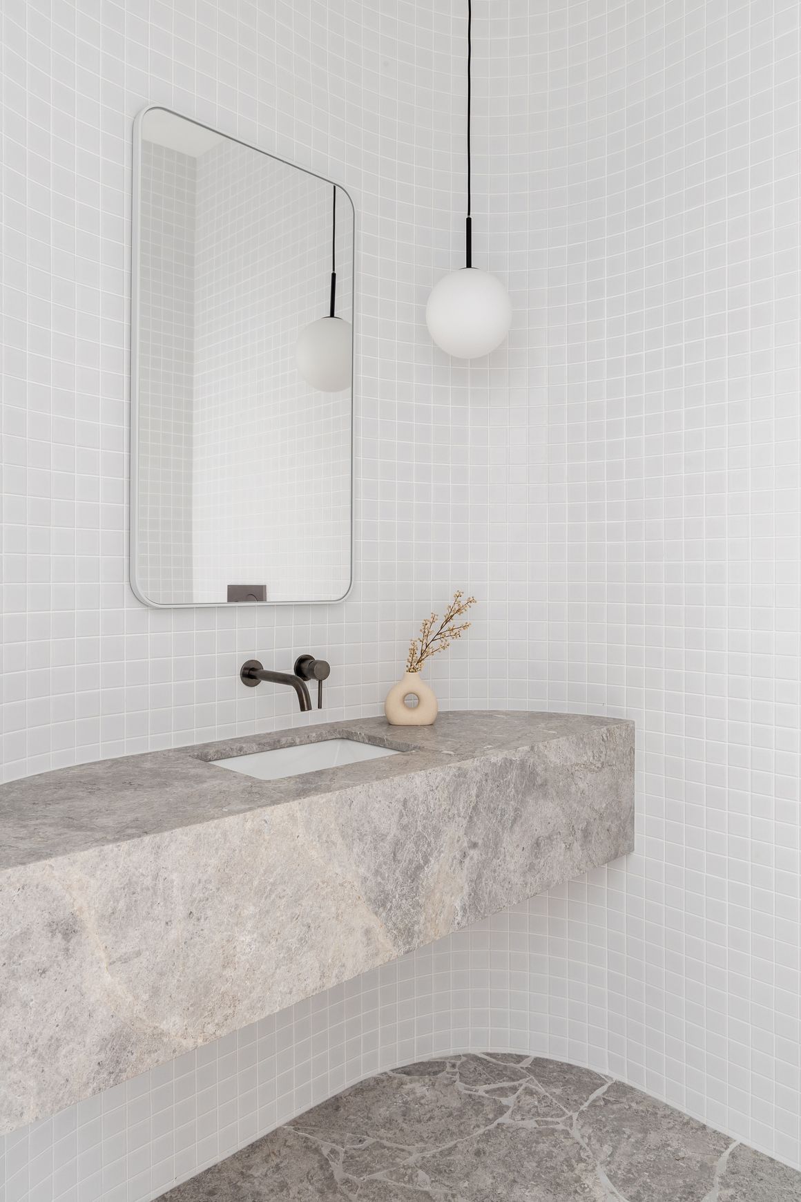 Elysian Minimal Mixer & Spout Set - Brushed Gunmetal