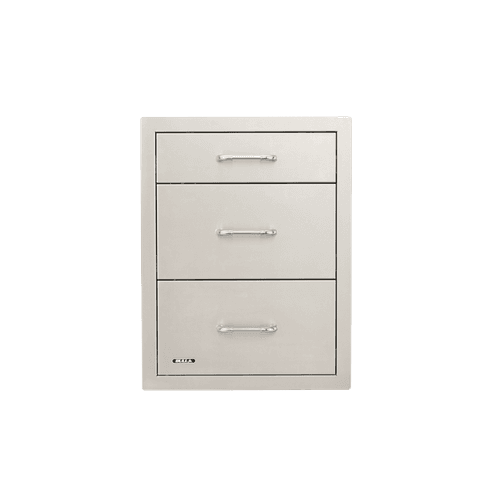 Bull Stainless Steel Triple Drawer System