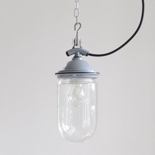 Station Light Grey - Glass Pendant Light