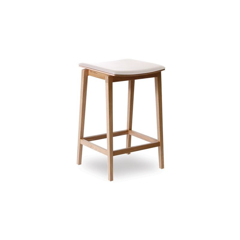 Stockholm Kitchen Stool - Natural Oak- by TON