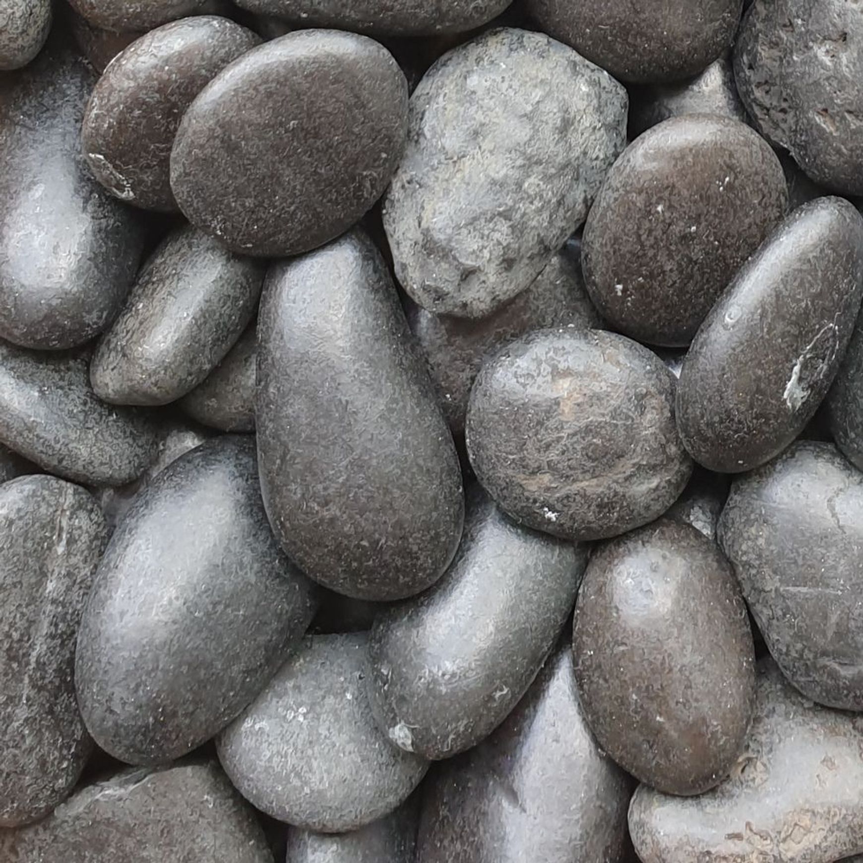 Stoneyard Black Polished Pebbles