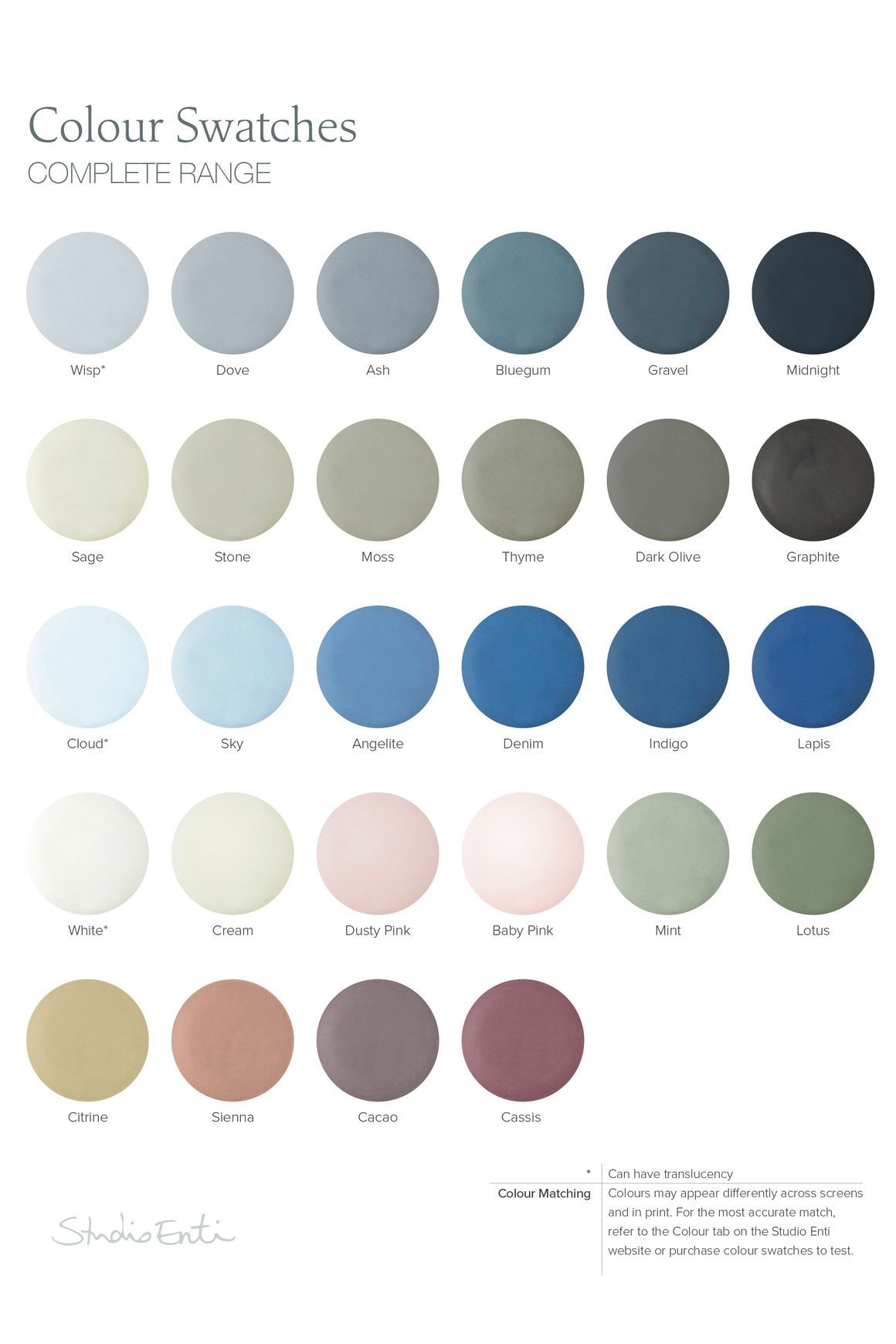 Colour Swatches