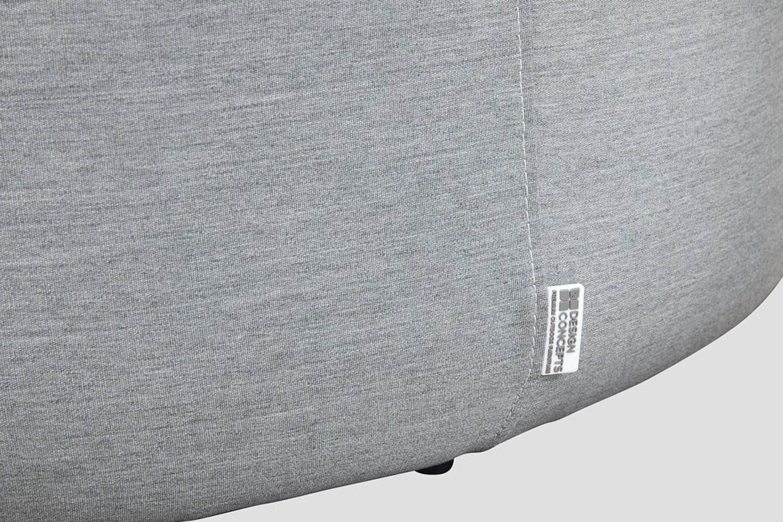 Sunbrella Round Ottoman - Lead Chine