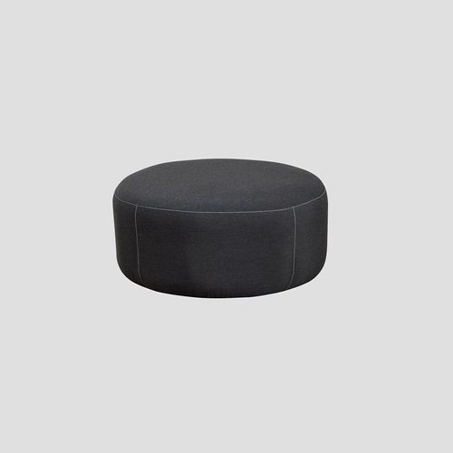 Sunbrella Round Ottoman - Sooty
