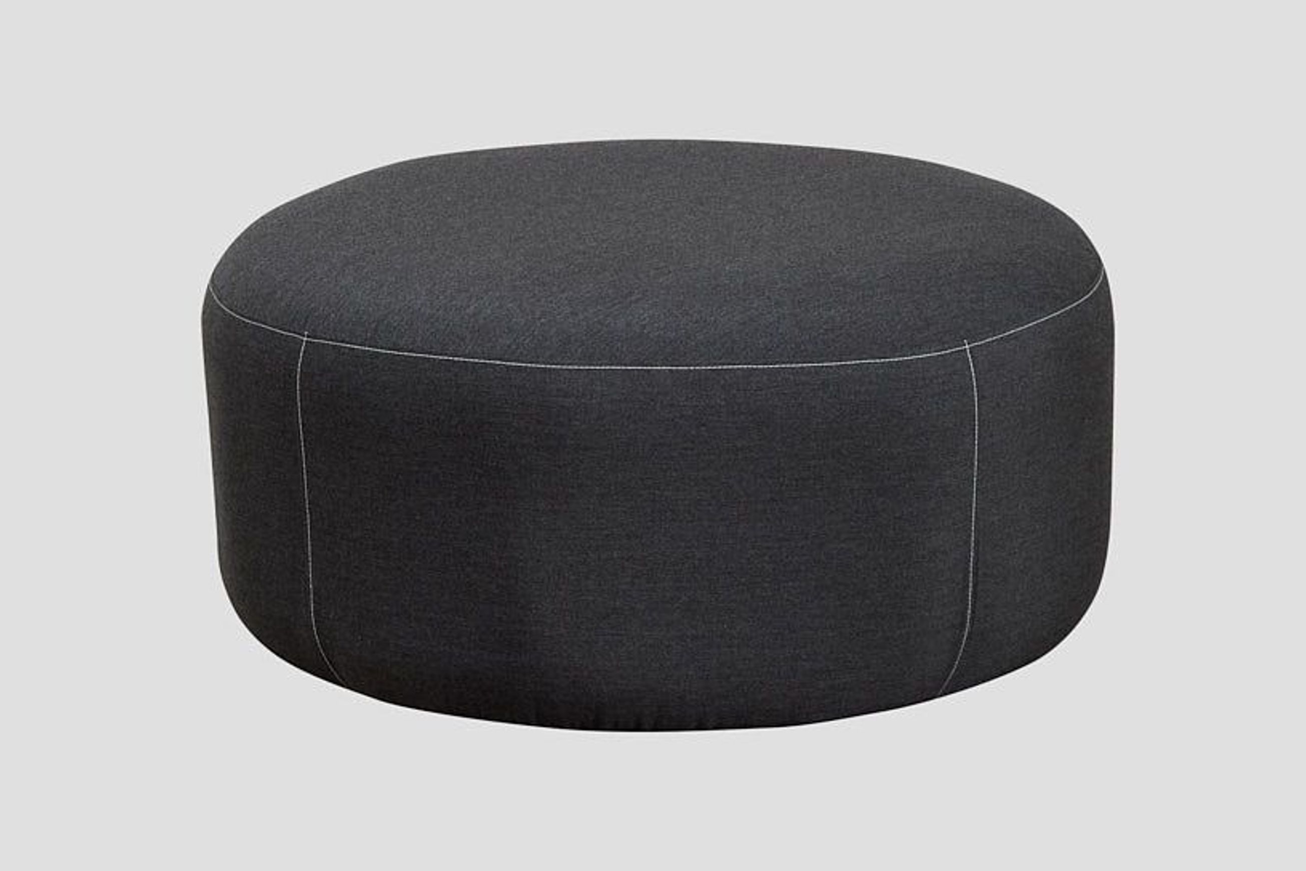 Sunbrella Round Ottoman - Sooty