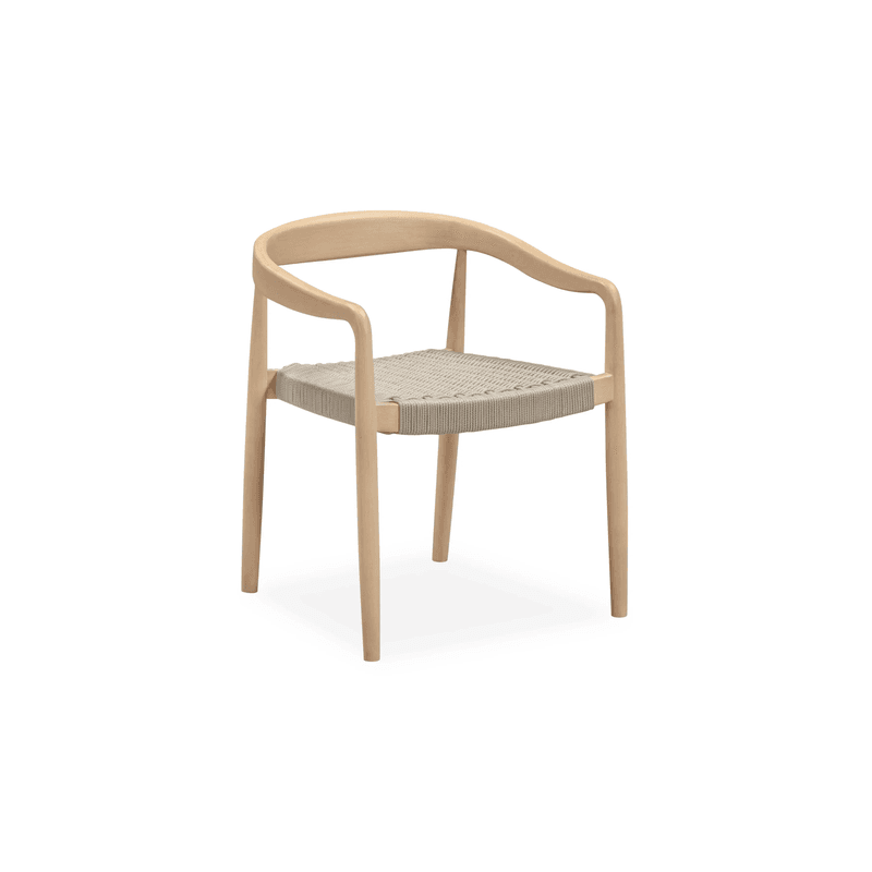 Sal Outdoor Dining Chair - Eucalyptus / Beige