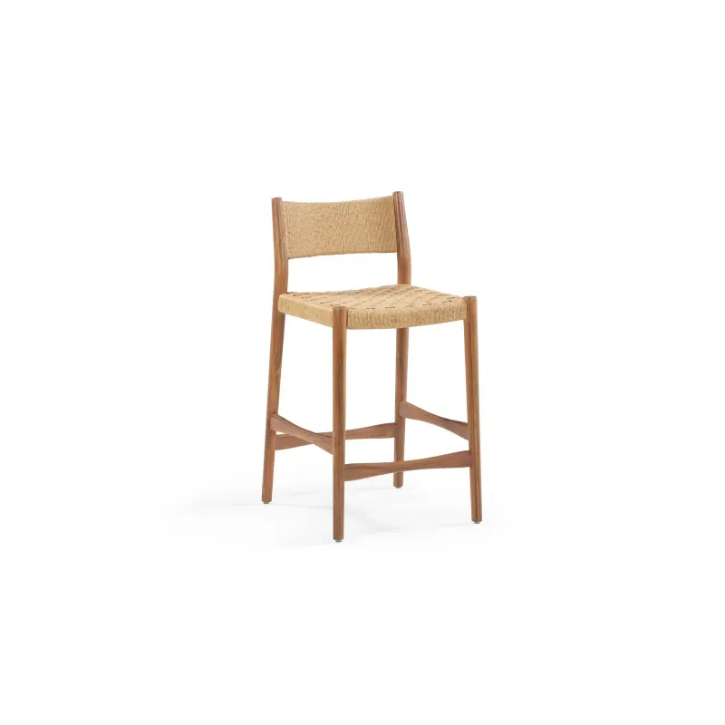 Pedro Outdoor Bar Stool 65cm - Deep Acacia