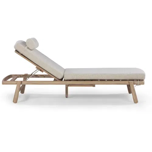 Indra Outdoor Sun Lounge - Oyster Grey