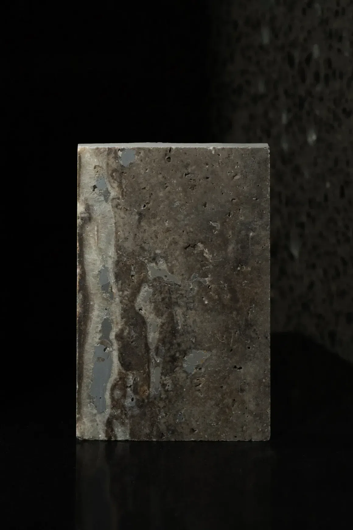 Titanium Honed Travertine Porcelia