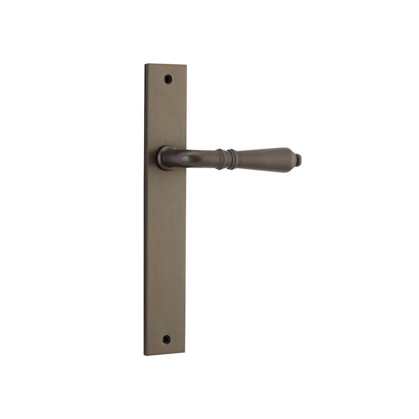 Iver Sarlat Lever on Rectangular Backplate Latch Signature Brass 10700 - Customise to your need