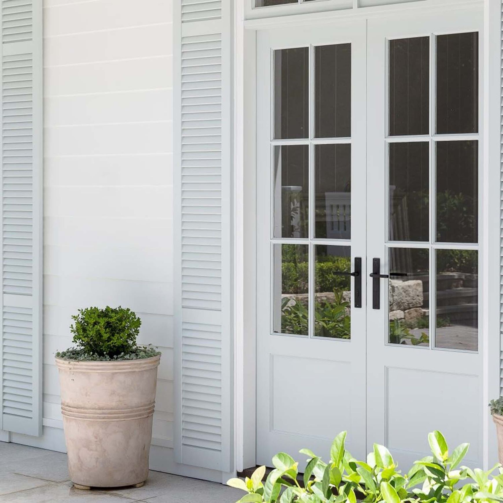 Iver Annecy Door Lever on Stepped Backplate Brushed Chrome - Customise to your needs