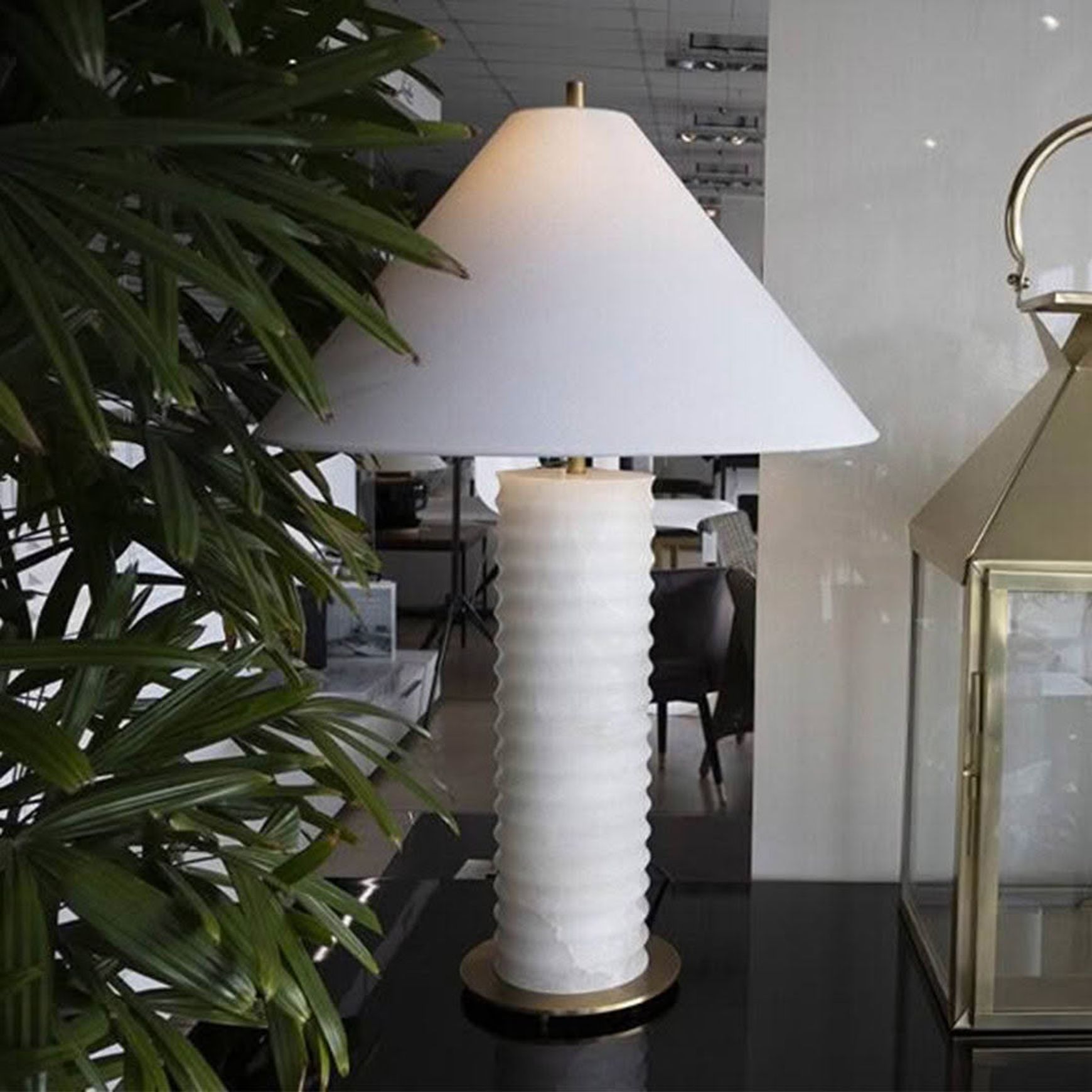 Tz - Mayfair Table Lamp - Alabaster Base