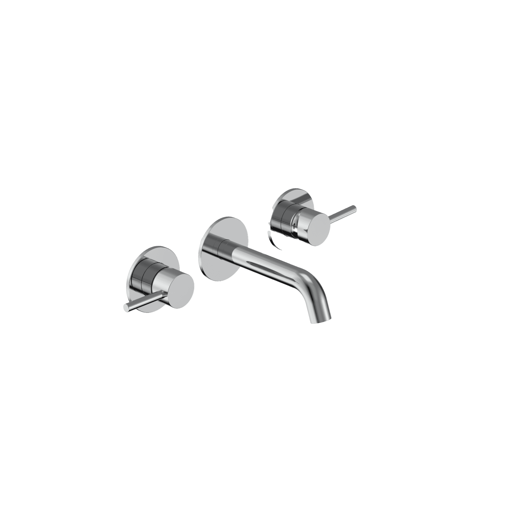 Tube 3 Hole Wall Mount Mixer