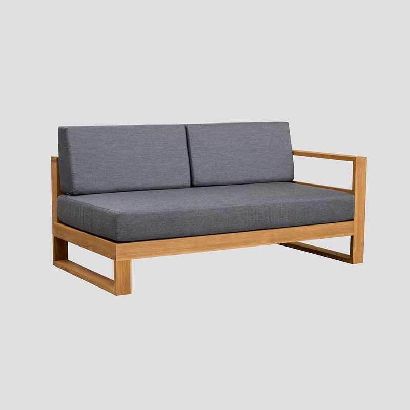 Tasman Teak Double Left Arm Section