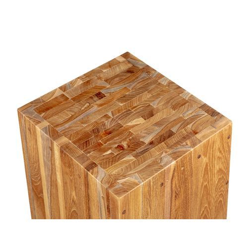 Teak Cube Stool