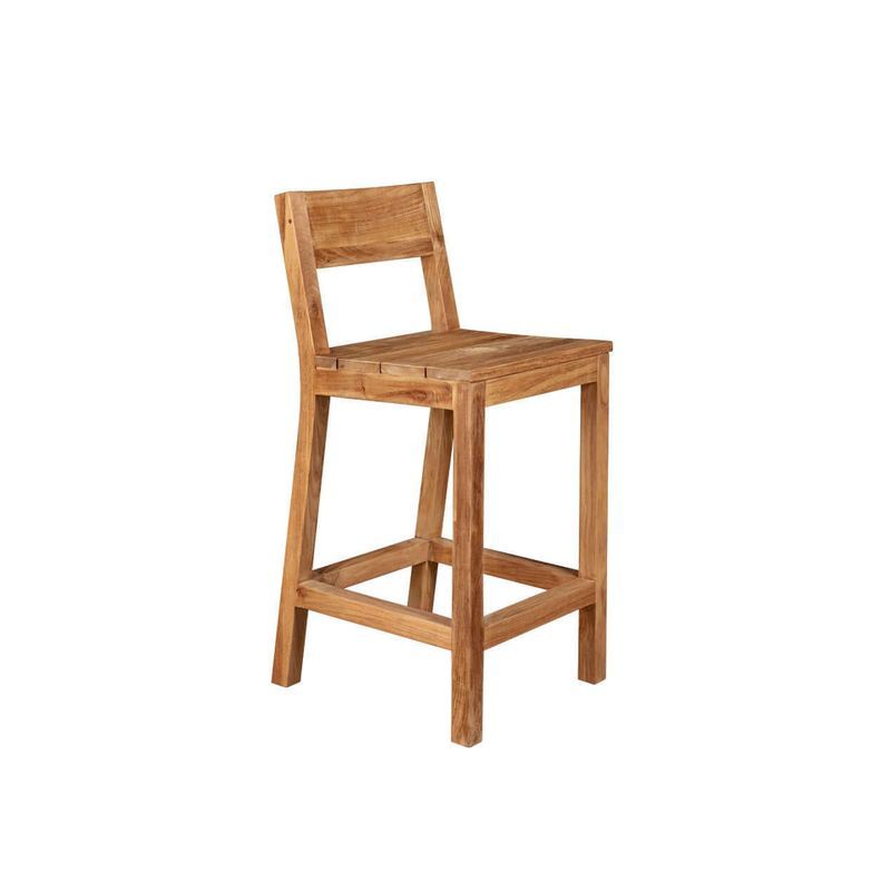 Teak Outdoor Counter Height Chair