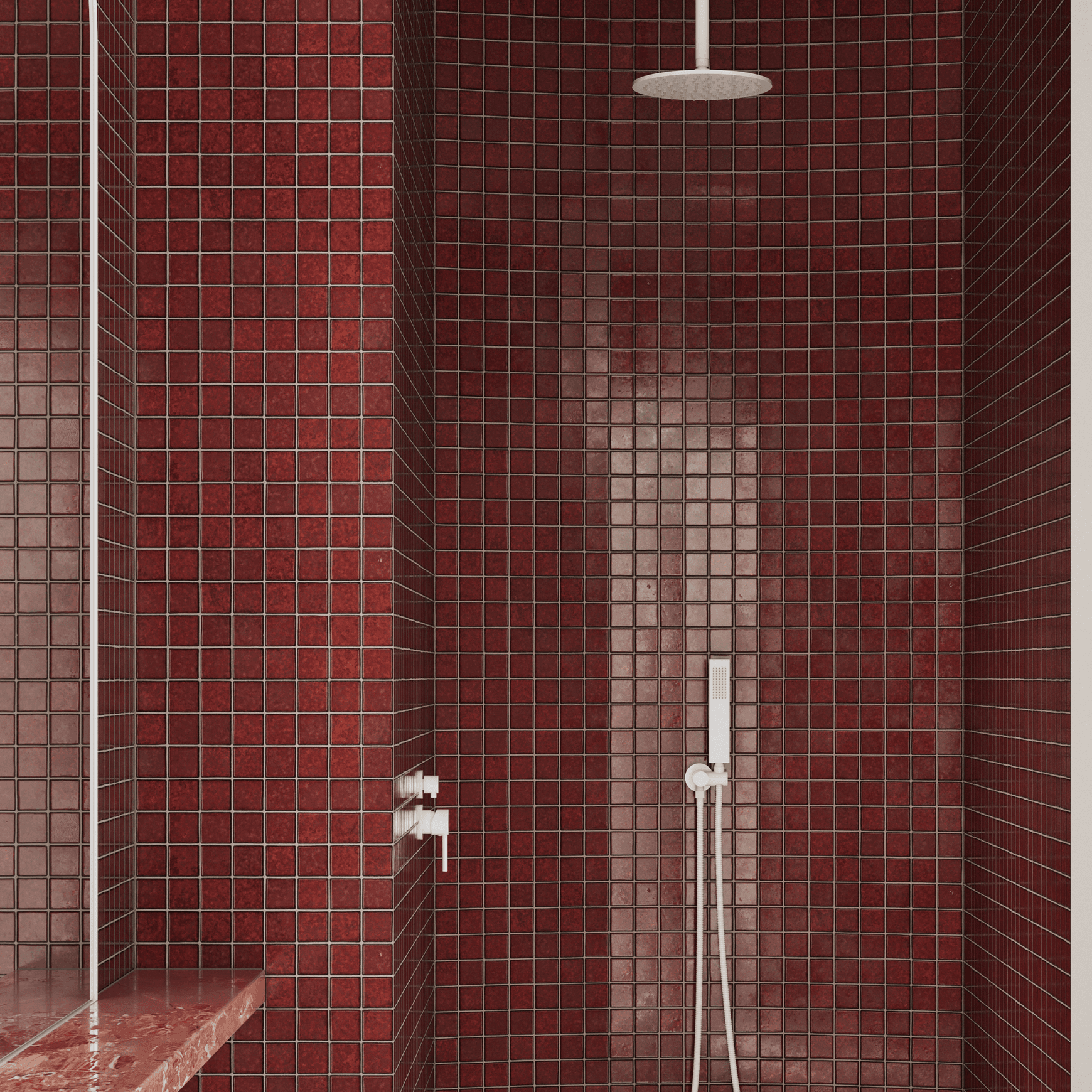 Miyako Handmade Square Mosaic Tile