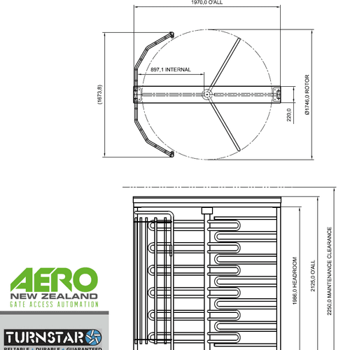 Triumph Full Height Turnstile - NZ WIDE 900mm