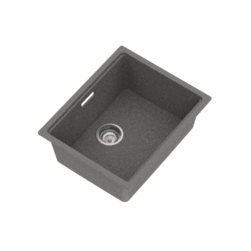Una Composite 50 Single Sink Matt Grey