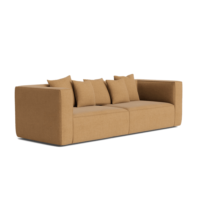 Block 3 Seater Sofa - Fossil Fawn