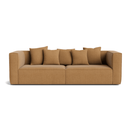 Block 3 Seater Sofa - Fossil Fawn
