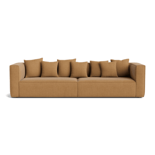 Block 4 Seater Sofa - Fossil Fawn