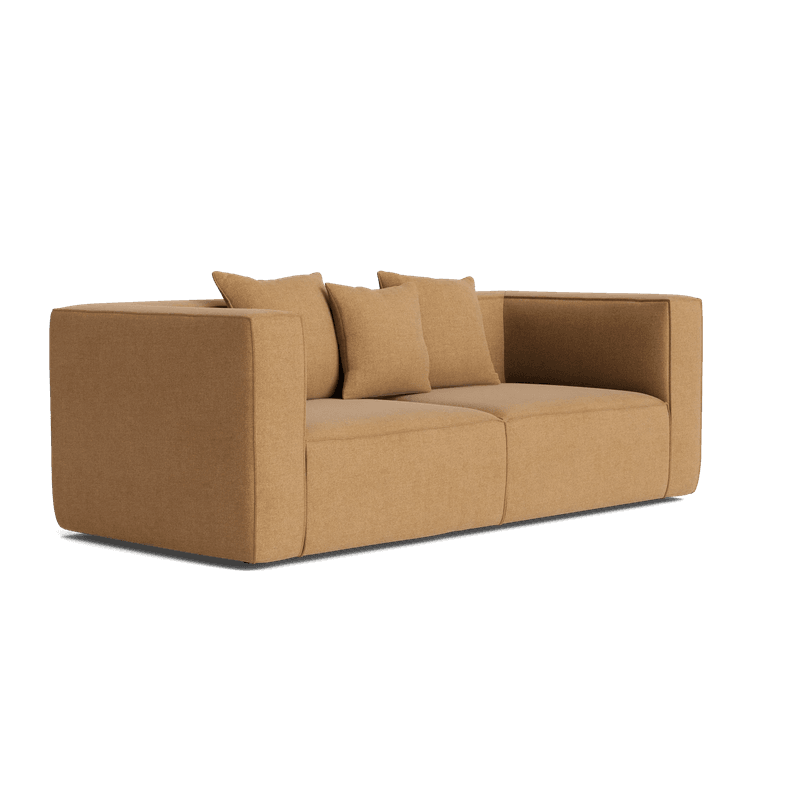 Block 2 Seater Sofa - Fossil Fawn