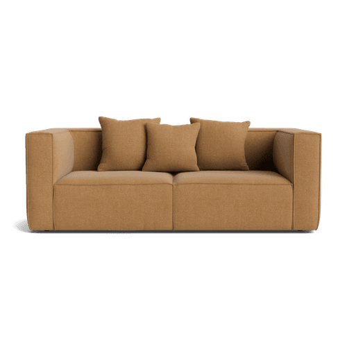 Block 2 Seater Sofa - Fossil Fawn
