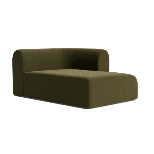 Berg Right Chaise Module - Eden Leaf