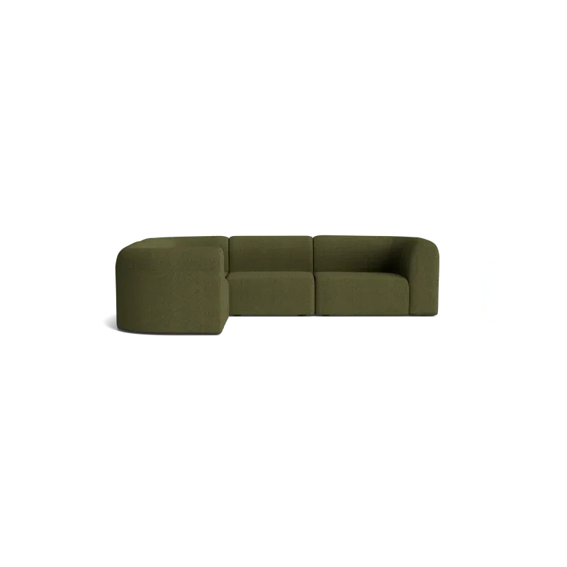 Berg LHF Closed Chaise Sofa - Copenhagen Forest