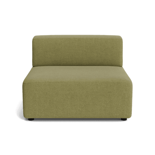 Stretch Armless Middle Module - Fossil Eucalyptus