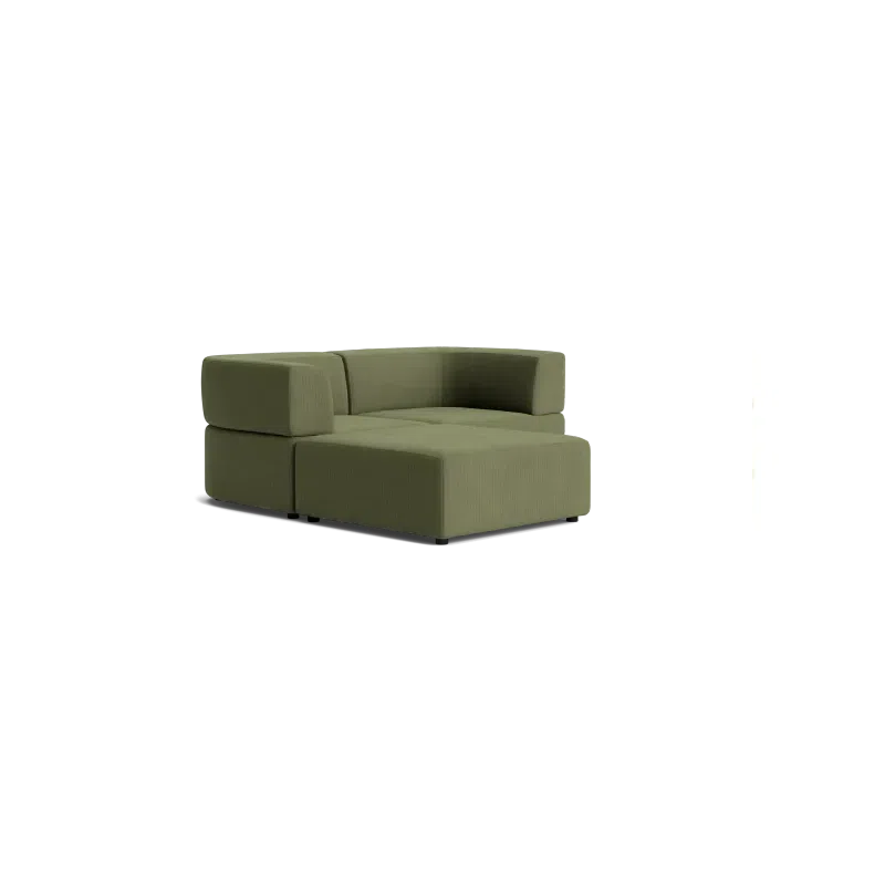 Stretch 3 Seater Chaise Sofa - Corduroy Forest