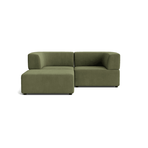 Stretch 3 Seater Chaise Sofa - Corduroy Forest
