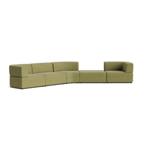 Stretch Large Angled Gap Sofa - Fossil Eucalyptus