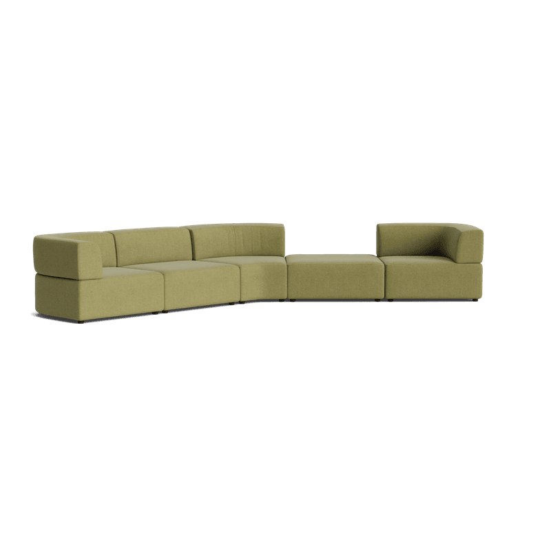 Stretch Large Angled Gap Sofa - Fossil Eucalyptus