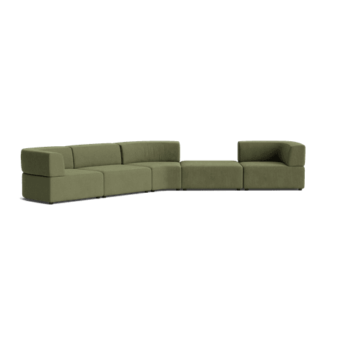Stretch Large Angled Gap Sofa - Corduroy Forest