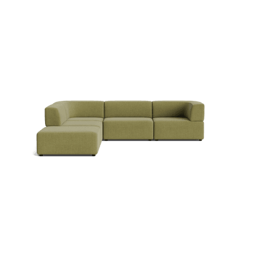 Stretch Open Corner Sofa - Fossil Eucalyptus
