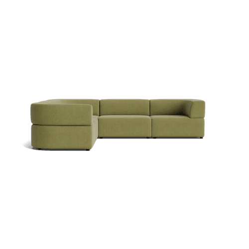 Stretch Corner Sofa - Fossil Eucalyptus